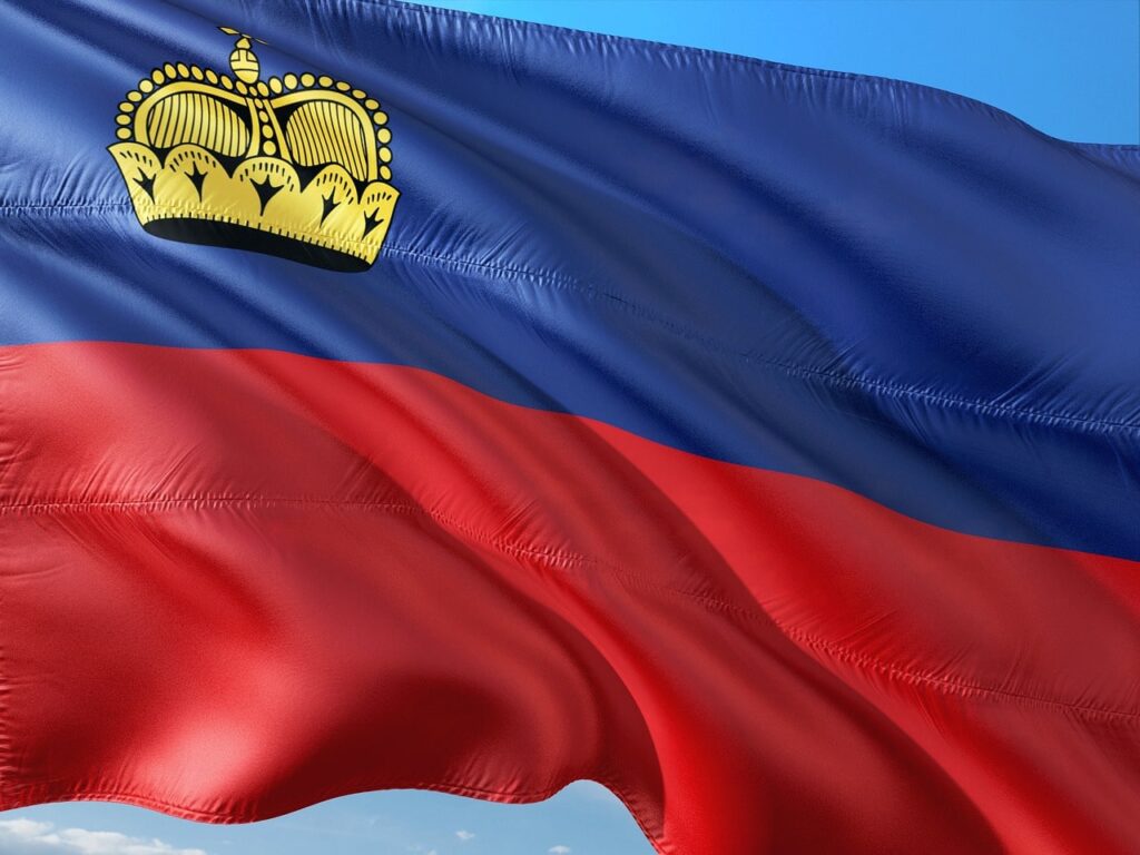 Liechtenstein flaga