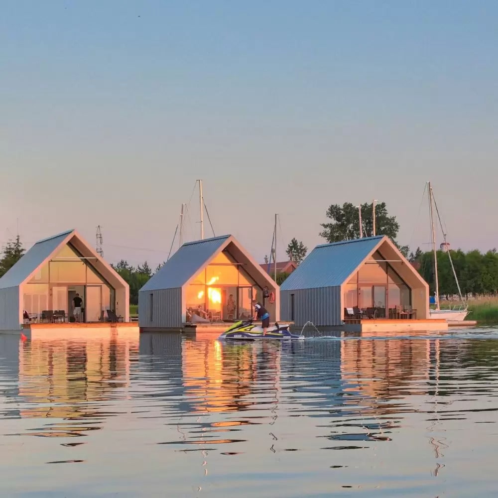 domy na wodzie w piszu
